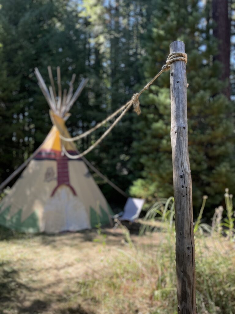Looking Glass Tipi at Tipi Village Retreat in Marcola, Oregon