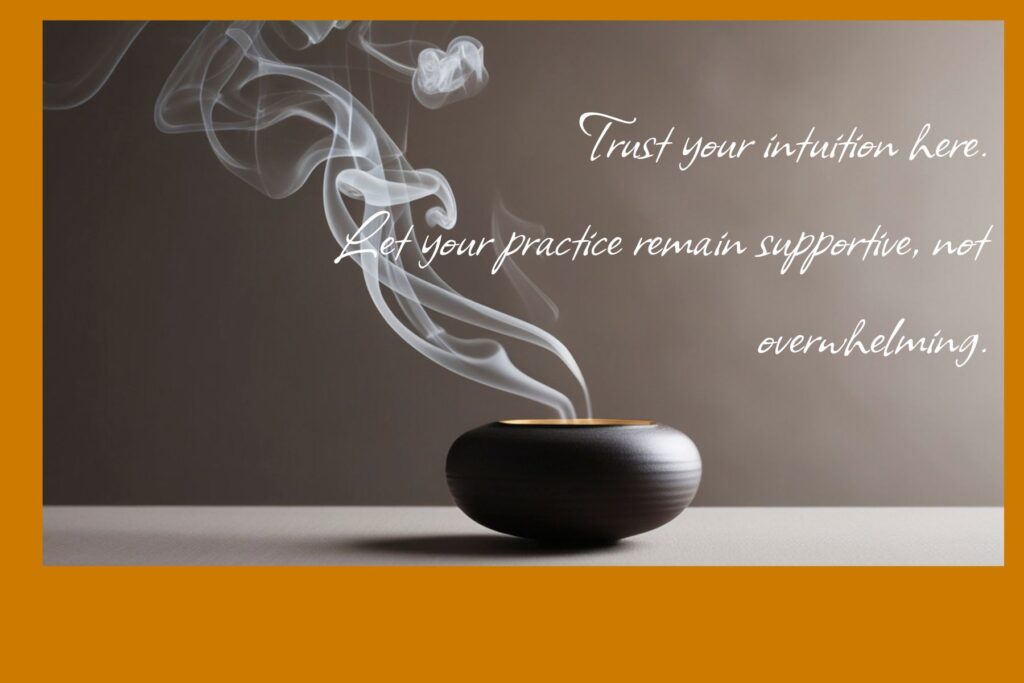 herbal smoke and incense for yoga